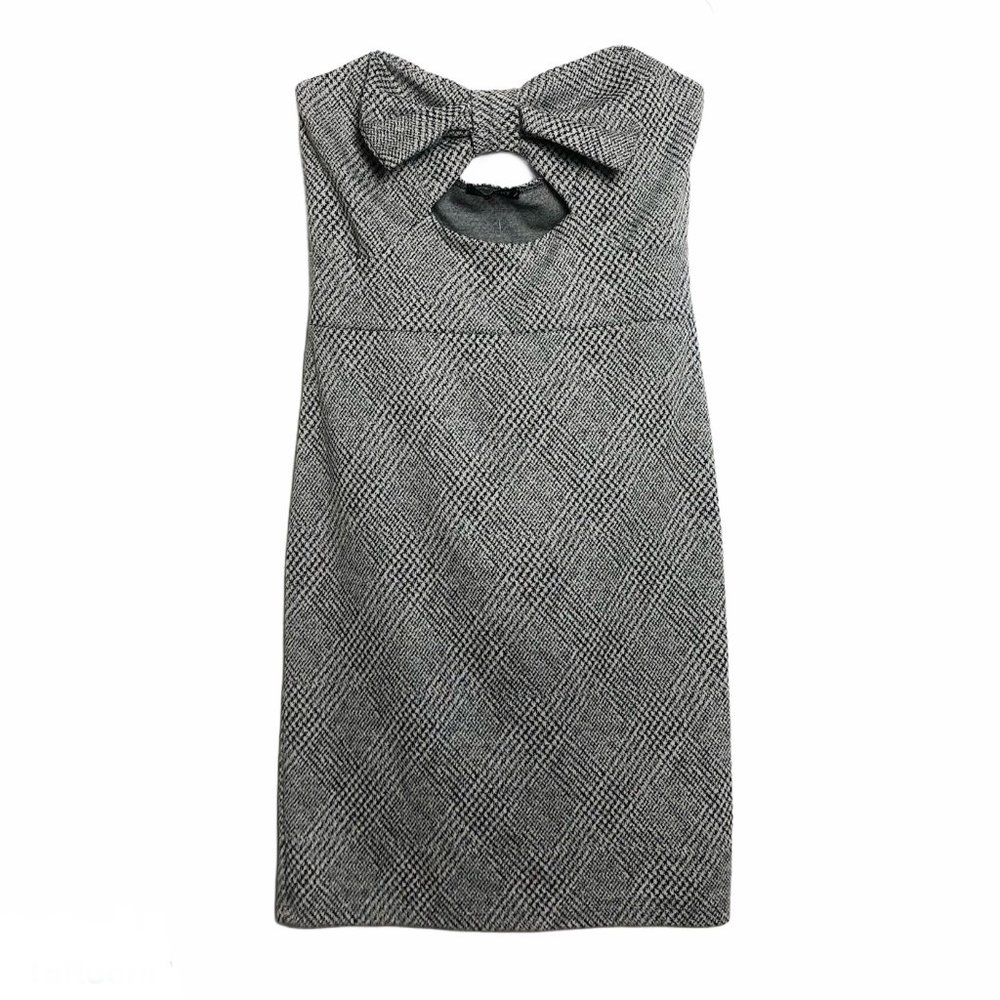 Daylight | Houndstooth Bow Front Tube Dress